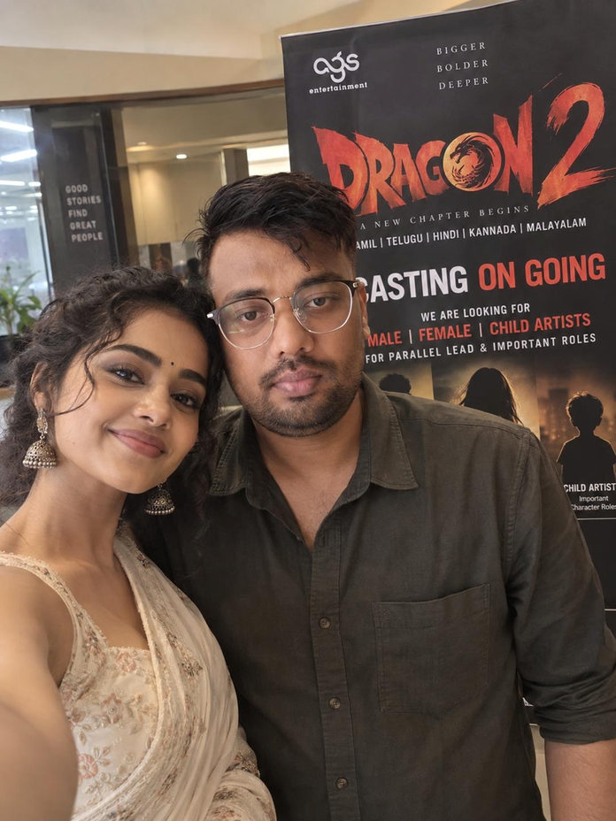 Anupama Parameswaran Visits Casting Director Vipul Naidu’s Office Amid Ongoing Dragon 2 Casting